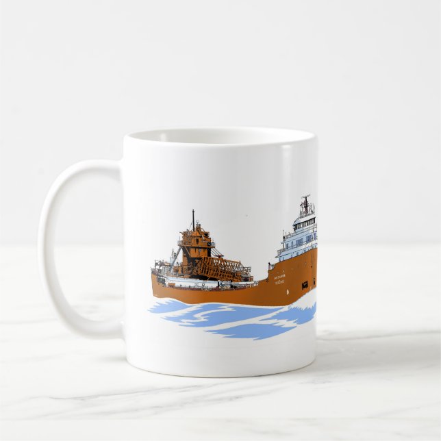 Lake Freighter Kaye E. Barker Kaffeetasse (Links)
