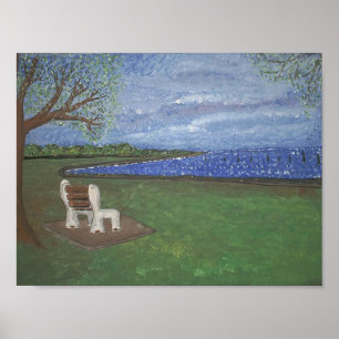 Lake Front Solitude Poster