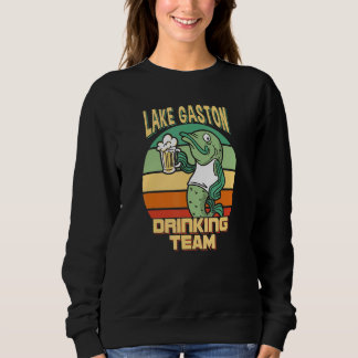 Lake Gaston Drinking Team Funny Fish Beer Fishing  Sweatshirt