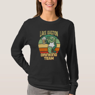 Lake Gaston Drinking Team Funny Fish Beer Fishing  T-Shirt