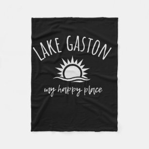 Lake Gaston Mein Glücklicher Ort Bootfahren Angeln Fleecedecke