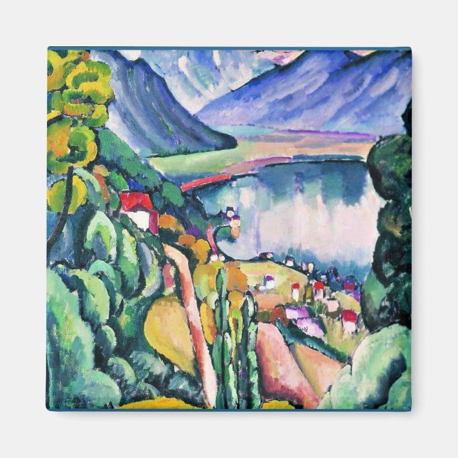 Lake Geneva by artist Ilya Mashkov Magnet (Vorne)
