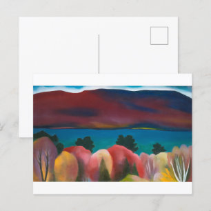 Lake George, Herbst Georgia O'Keeffe Postkarte