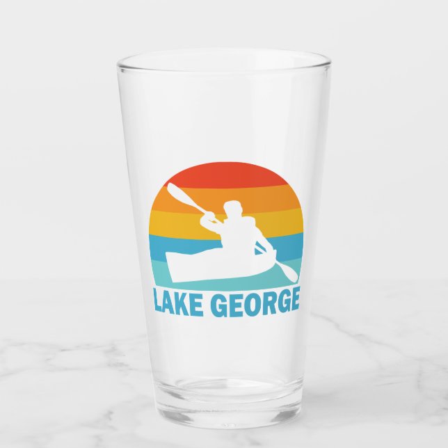 Lake George New York Kayak Glas (Vorderseite)
