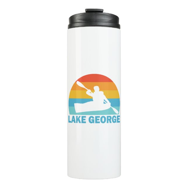 Lake George New York Kayak Thermosbecher (Vorderseite)