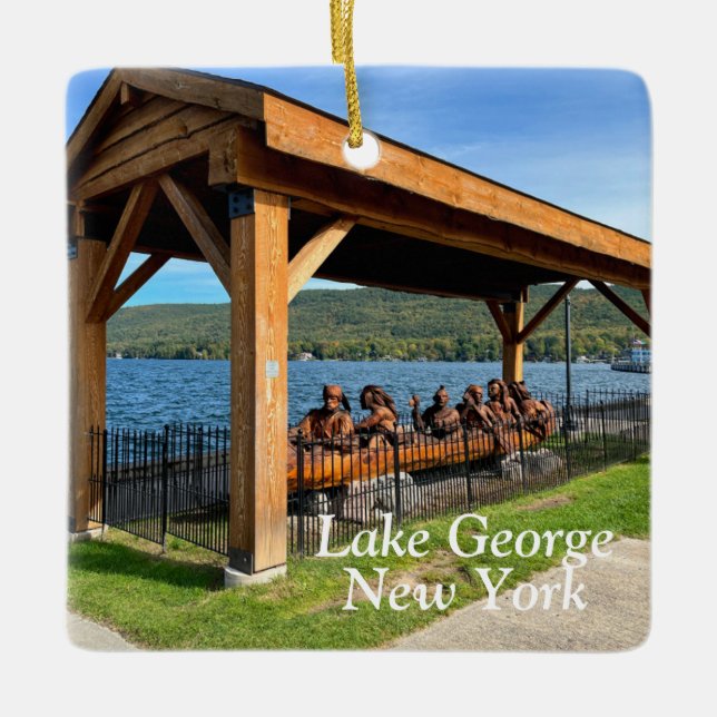 Lake George New York Keramikornament (Vorderseite)
