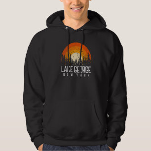 Lake George New York NY Retro Vintage 70er 80er 90 Hoodie