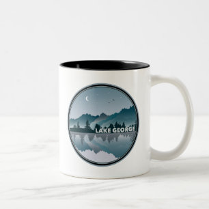 Lake George New York Reflection Zweifarbige Tasse