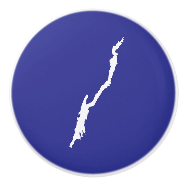 Lake George Porcelain Knob Keramikknauf (Vorderseite)
