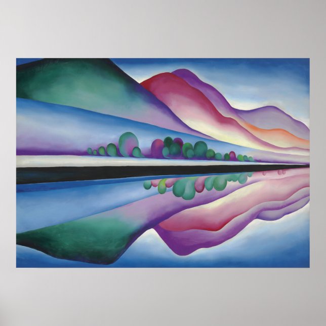 Lake George Reflection by Georgia O'Keeffe Poster (Vorne)
