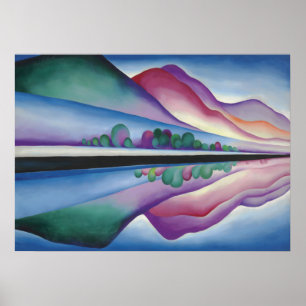 Lake George Reflection von Georgia O'Keeffe Poster