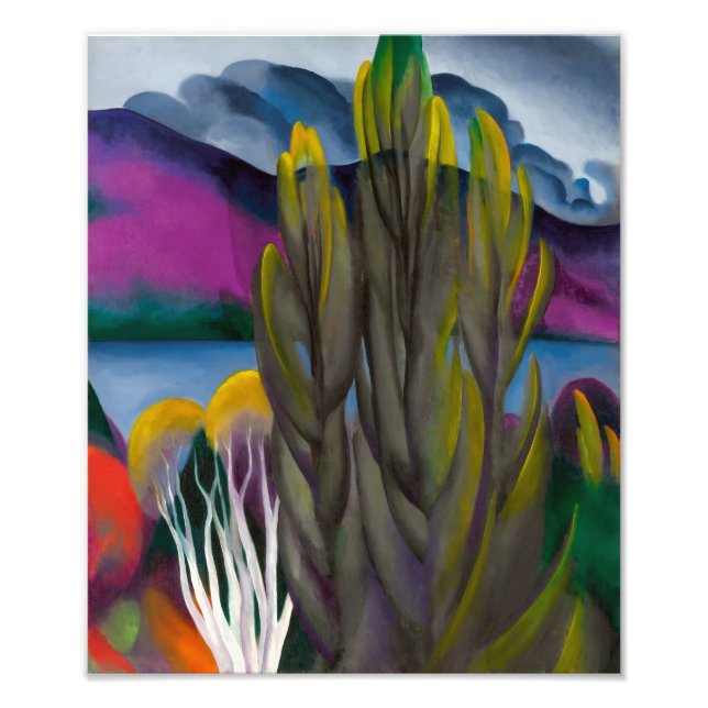 Lake George White Birch | Georgia O'keeffe | Fotodruck (Vorne)