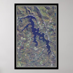 Lake Glenville North Carolina Satellite-Poster Kar Poster