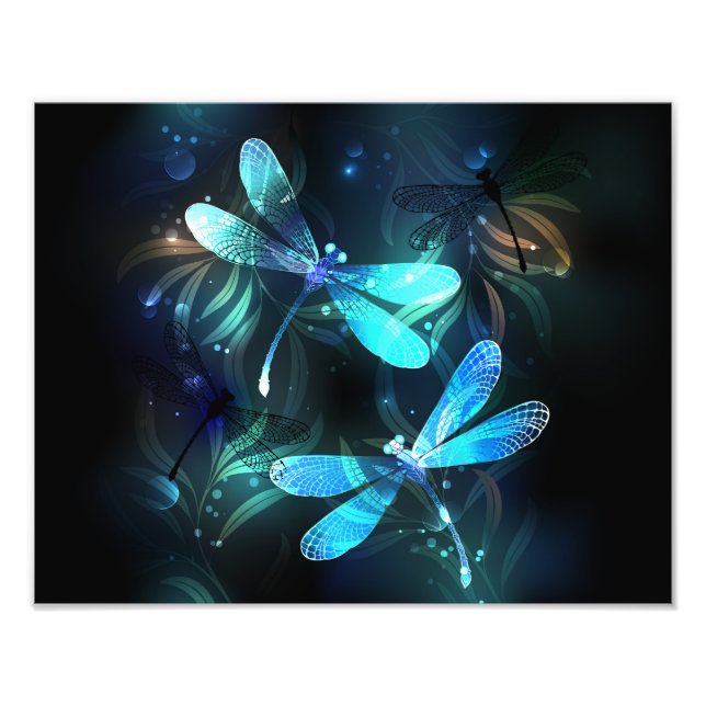 Lake Glows Dragonflies Fotodruck (Vorne)