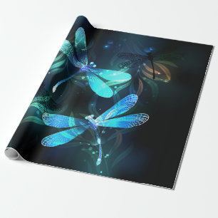 Lake Glows Dragonflies Geschenkpapier