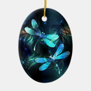 Lake Glows Dragonflies Keramik Ornament