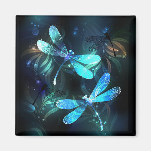 Lake Glows Dragonflies Magnet