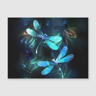 Lake Glows Dragonflies Magnetkarte
