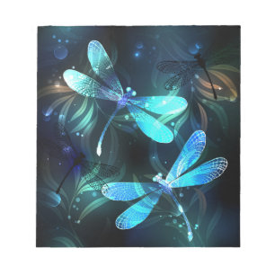 Lake Glows Dragonflies Notizblock