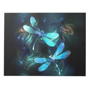 Lake Glows Dragonflies Notizblock