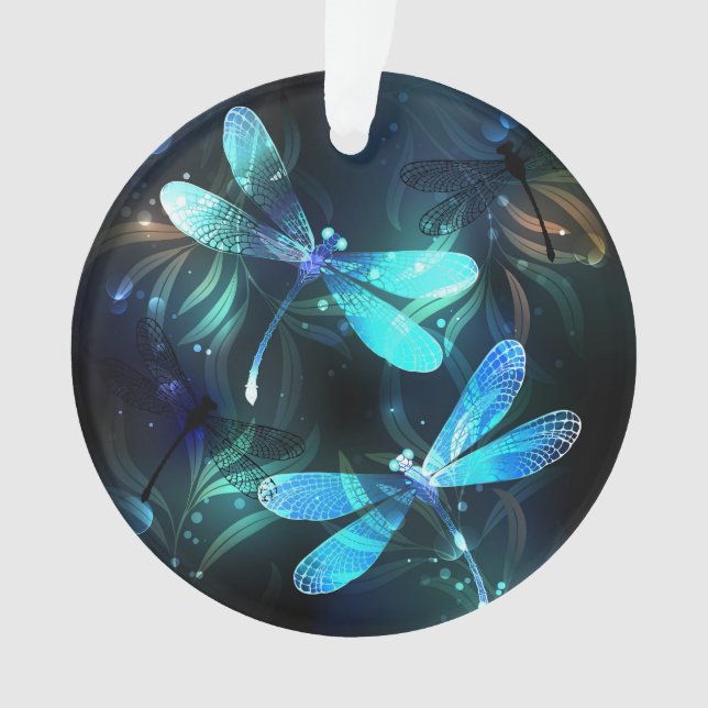 Lake Glows Dragonflies Ornament (Vorderseite)