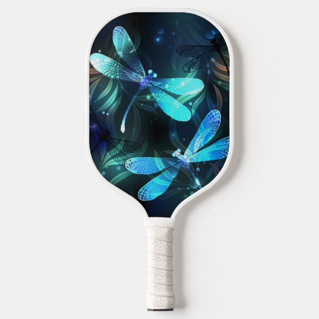 Lake Glows Dragonflies Pickleball Schläger (Vorderseite)