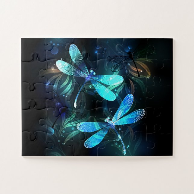 Lake Glows Dragonflies Puzzle (Horizontal)