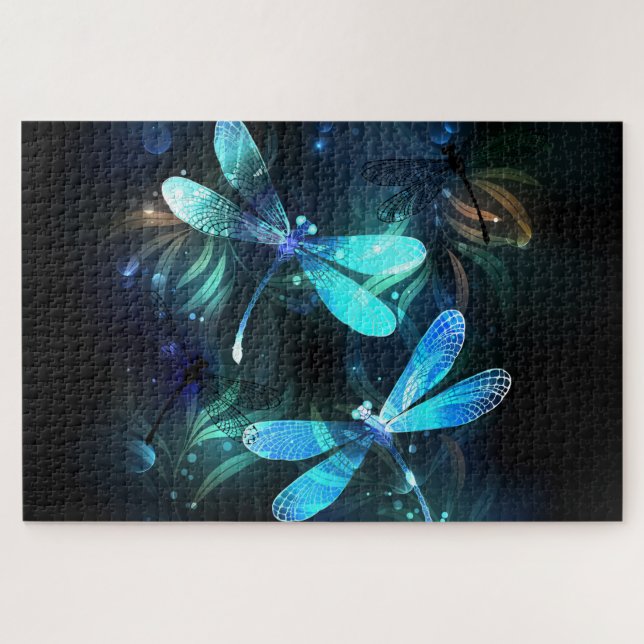 Lake Glows Dragonflies Puzzle (Horizontal)