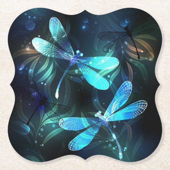 Lake Glows Dragonflies Untersetzer (Vorderseite)