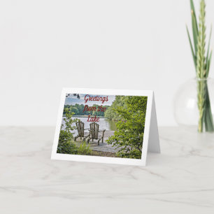 **LAKE GREETINGS** FÜR CHRISTMAS & NEUES JAHR KARTE