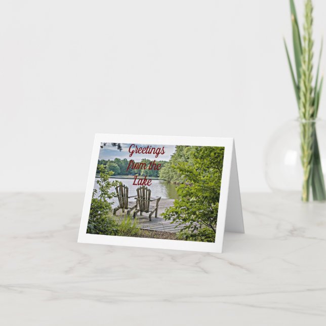 **LAKE GREETINGS** FÜR CHRISTMAS & NEUES JAHR KARTE (Vorderseite)