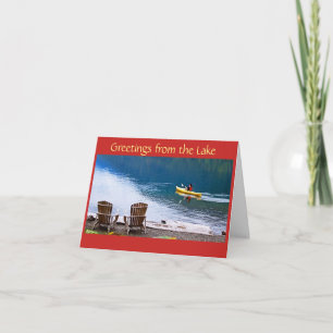 **LAKE GREETINGS** FÜR CHRISTMAS & NEUES JAHR KARTE