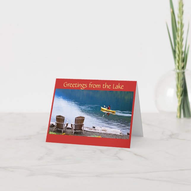 **LAKE GREETINGS** FÜR CHRISTMAS & NEUES JAHR KARTE (Vorderseite)