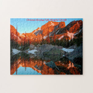 Lake Haiyaha Colorado.Weihnachtsgrüße Puzzle