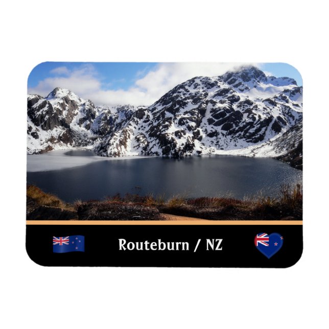 Lake Haris & Routeburn track / New Zealand Magnet (Horizontal)