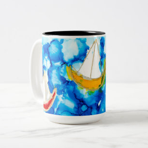 Lake Harriet Sails Lovitude Soul Malerei Tasse