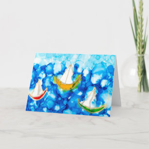 Lake Harriet Segel Lovitude Soul Painting Karte