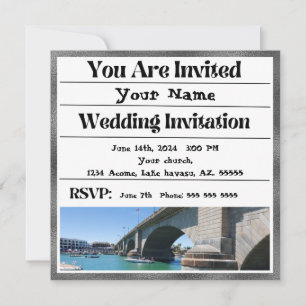 Lake Havasu Wedding Einladung