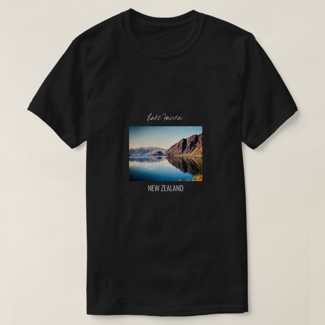 Lake Hawea Neuseeland Otago Reise T - Shirt (Design vorne)