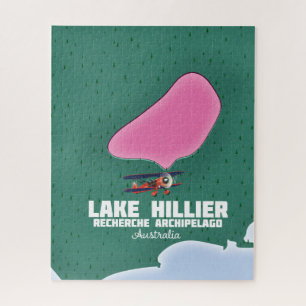 Lake Hillier Australian Map. Puzzle