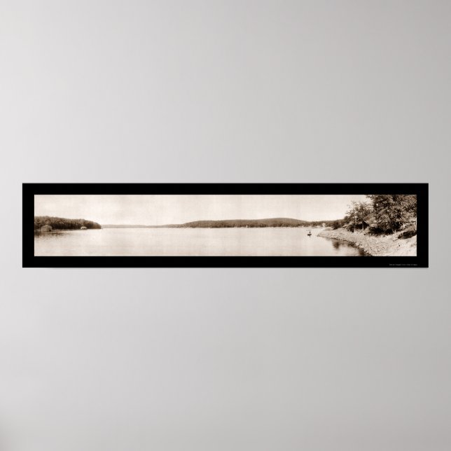 Lake Hopatcong Bay Foto 1913 Poster (Vorne)