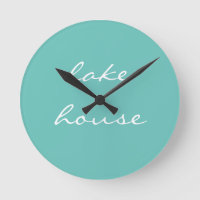 Lake House Aquamarin Blue Aqua Weißer Elegant Cool