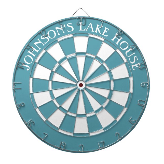 Lake House Beach Familienname Dartboard and Darts Dartscheibe (vorne)
