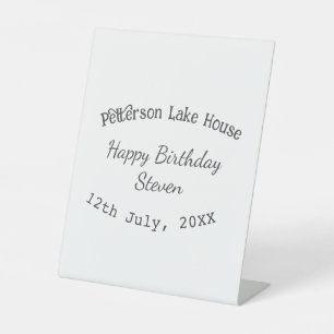 Lake House Befriedigung Geburtstag Hinzufügen Datu Sockelschild