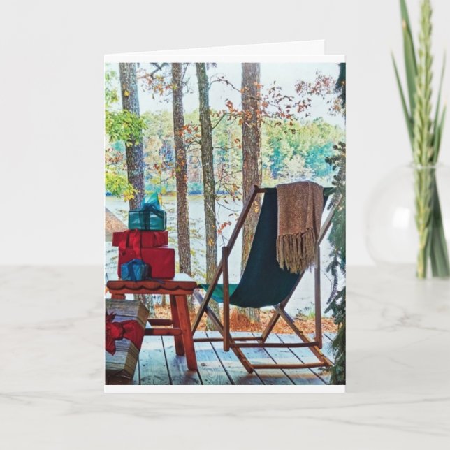 **LAKE HOUSE FERIENWOHNUNGEN*** IN CHRISTMAS FEIERTAGSKARTE (Vorderseite)