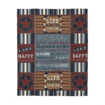 "Lake House" FLEECE BLANKET