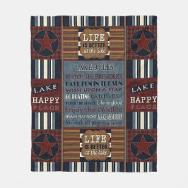 "Lake House" FLEECE BLANKET