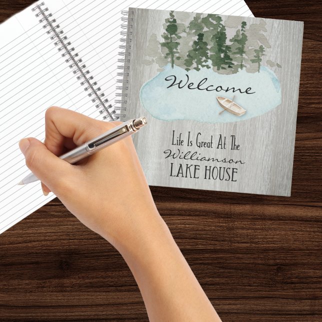 Lake House Guest Comments Vacation Rental Notebook Notizbuch (Lake House Summer Vacation Rental Sign In Book)