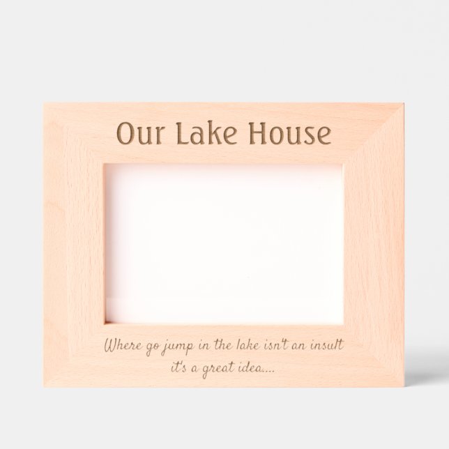 Lake House - Laser Etted Frame Geätzte Rahmen (Vorderseite)