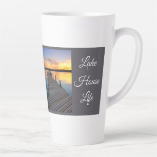 Lake House Leben Sonnenuntergang, Ruhe Wohlbefinde Milchtasse